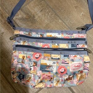 LeSportsac Deluxe Everyday Crossbody Bag with a Hawaii themed print